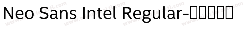 Neo Sans Intel Regular字体转换